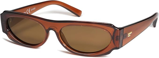 VANLINKER Trendy Retro 90s Sunglasses Womens Mens Vintage Oval Frame Polarized Small Shades VL978... | Amazon (US)