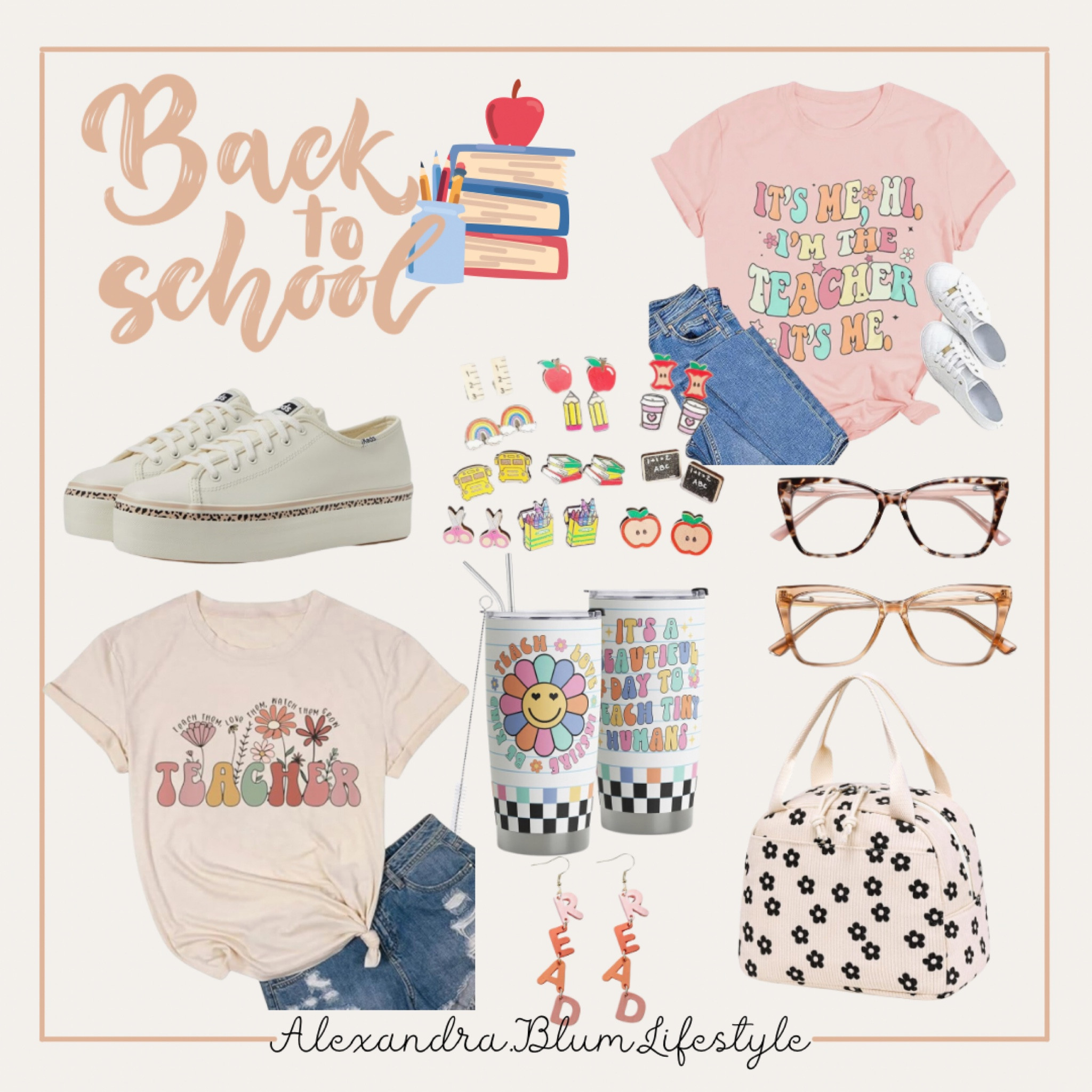 Teach graphic t-shirts perfect for back to school first day outfits! Teacher outfits! Cutest platform led sneakers! 

#LTKStyleTip #LTKFindsUnder50 #LTKBacktoSchool