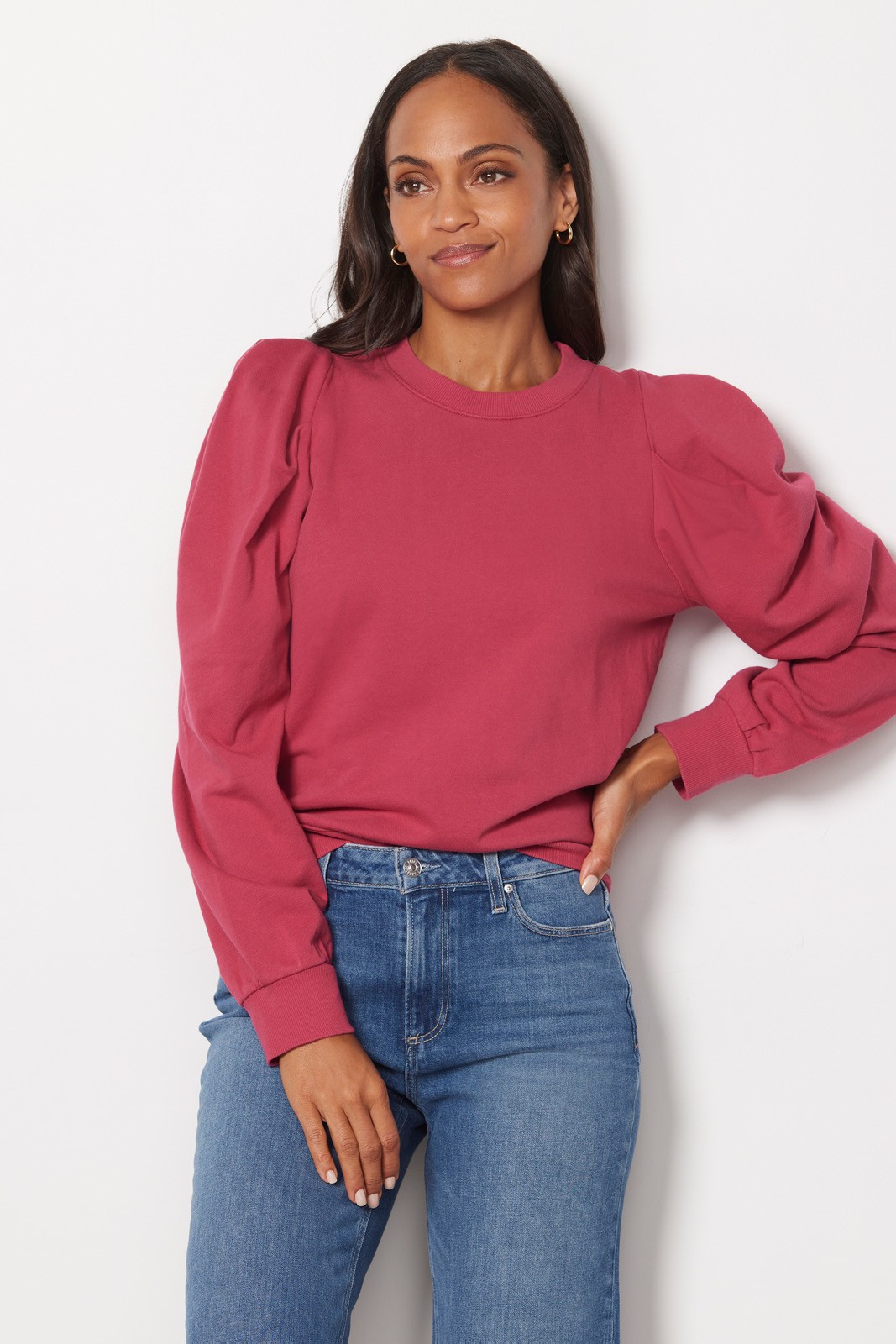 Z SUPPLY Isla Long Sleeve Sweatshirt | EVEREVE | Evereve