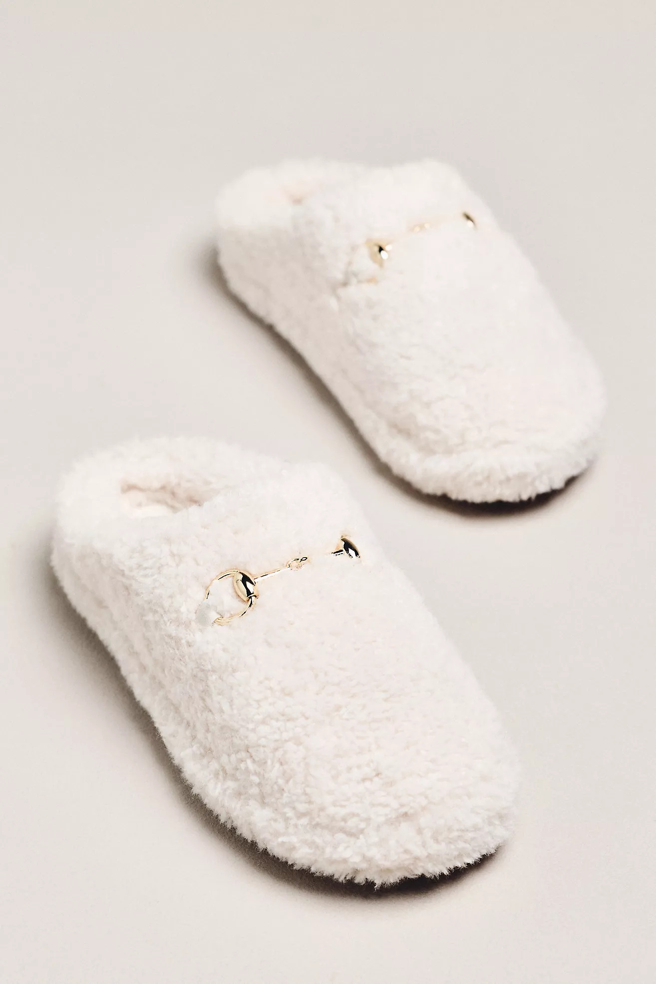 Maeve Sherpa Fleece Bit Scuff Slippers | Anthropologie (US)