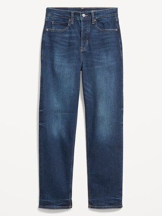 Extra High-Waisted Button-Fly Sky-Hi Straight Jeans for Women | Old Navy (US)