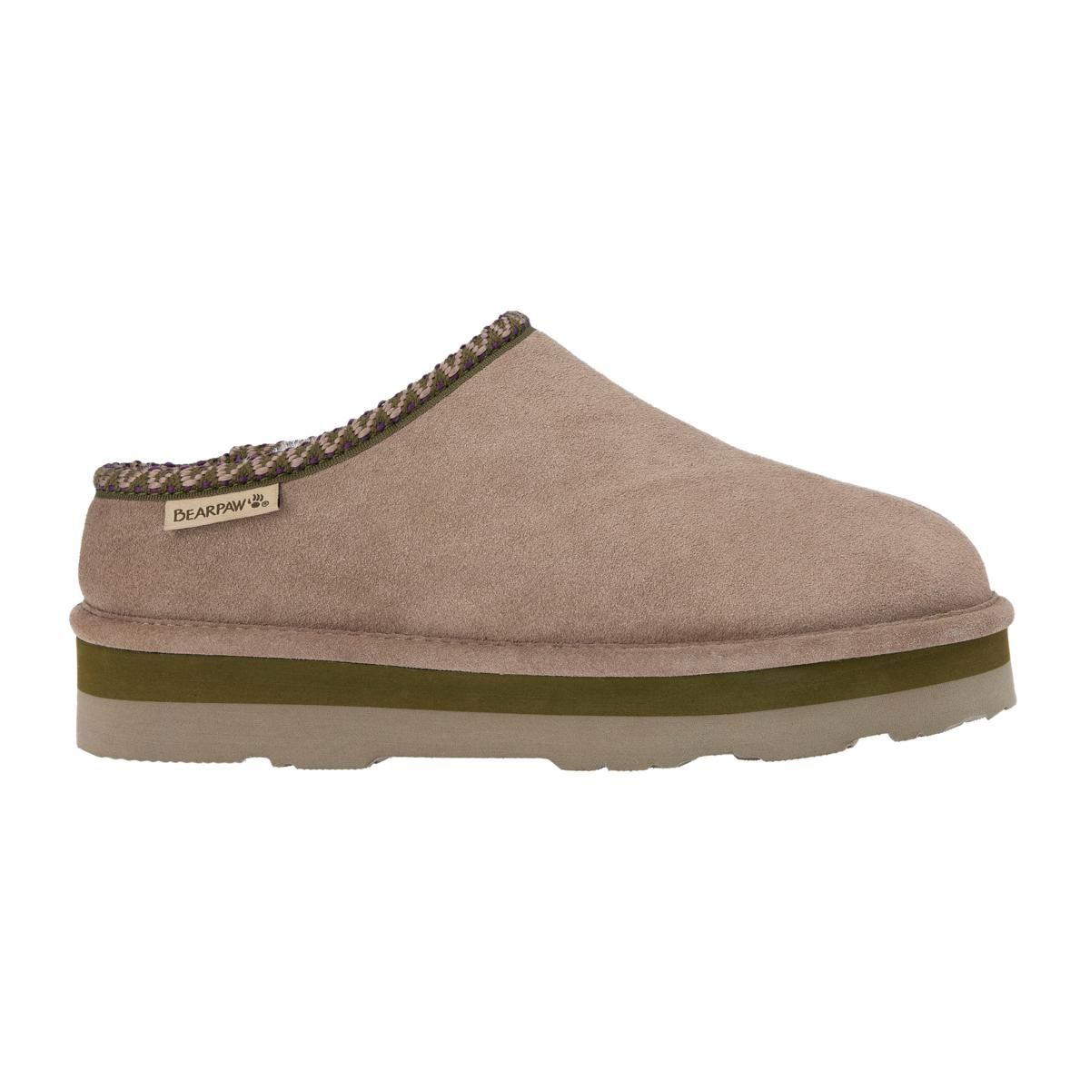 BEARPAW Lucille Water and Stain-Repellent Suede Mule | HSN