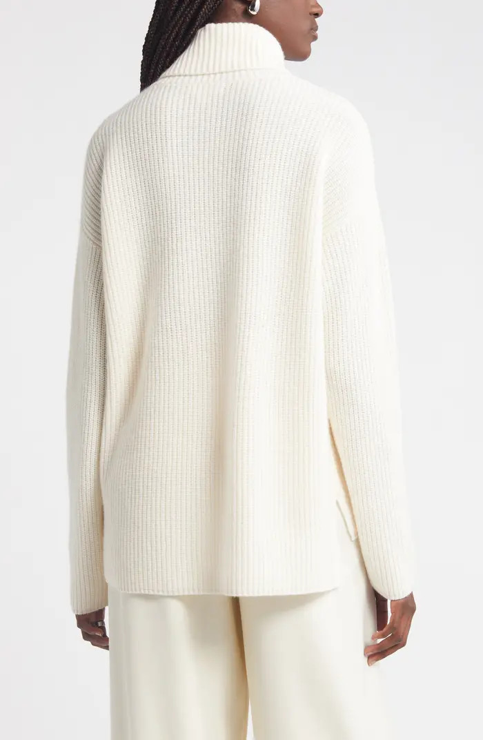 Nordstrom Wool & Cashmere Rib Turtleneck Sweater | Nordstrom | Nordstrom
