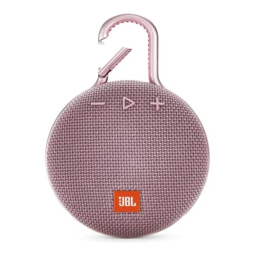 JBL Clip 3, Dusty Pink - Waterproof, Durable & Portable Bluetooth Speaker - Up to 10 Hours of Pla... | Amazon (US)