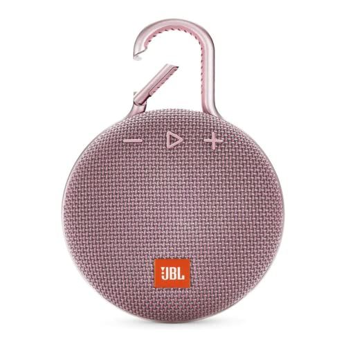 JBL Clip 3, Dusty Pink - Waterproof, Durable & Portable Bluetooth Speaker - Up to 10 Hours of Play - | Amazon (US)