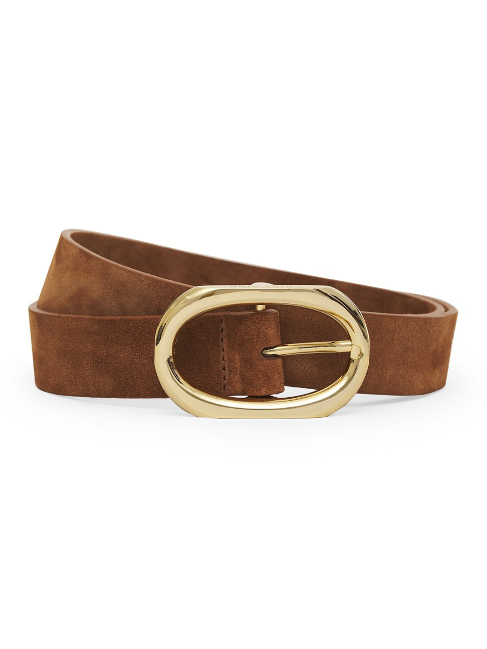 Women's Signature Link Nubuck Belt - Toffee Suede - Size Medium | Saks Fifth Avenue