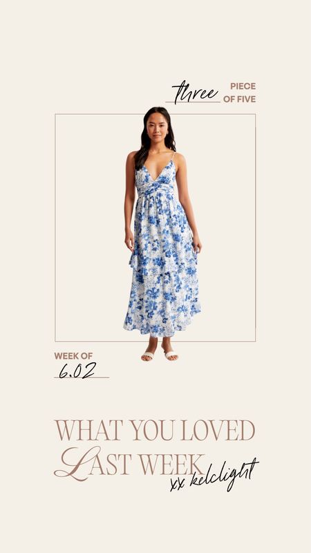 What you loved last week🩵 such a cute dress for summer and / or your next vacayyyy #abercrombie #blue #sundress 

#LTKmidsize #LTKstyletip #LTKSeasonal