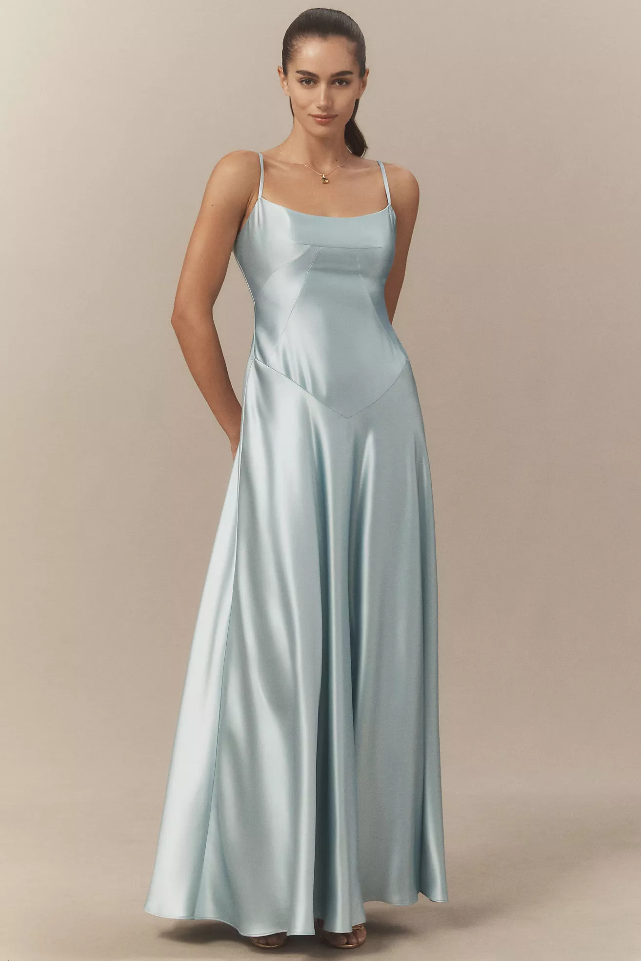 Mare Mare Emmy Satin Corset Maxi Dress | Anthropologie (US)