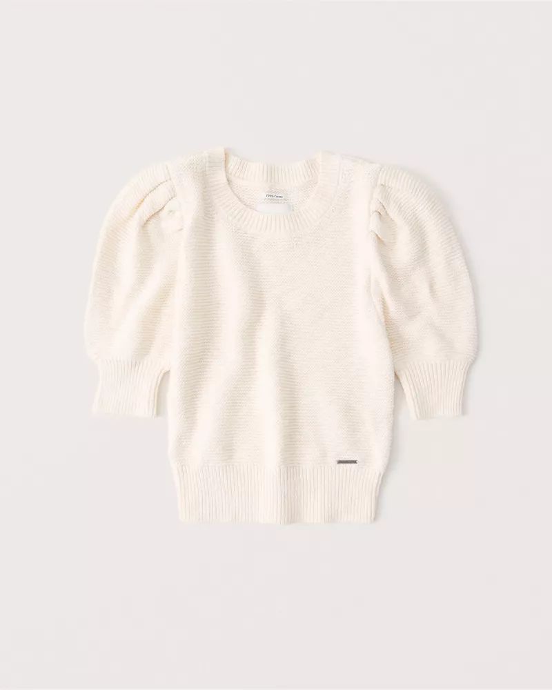 Puff Sleeve Sweater Tee | Abercrombie & Fitch US & UK