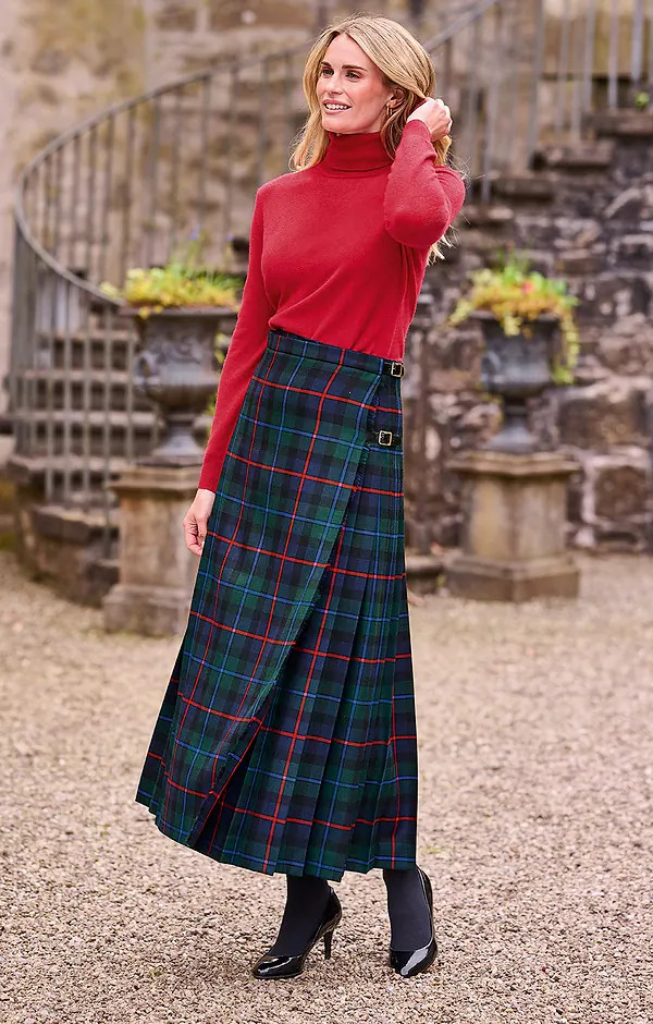 Ladies Full Length Tartan Kilt | The House of Bruar