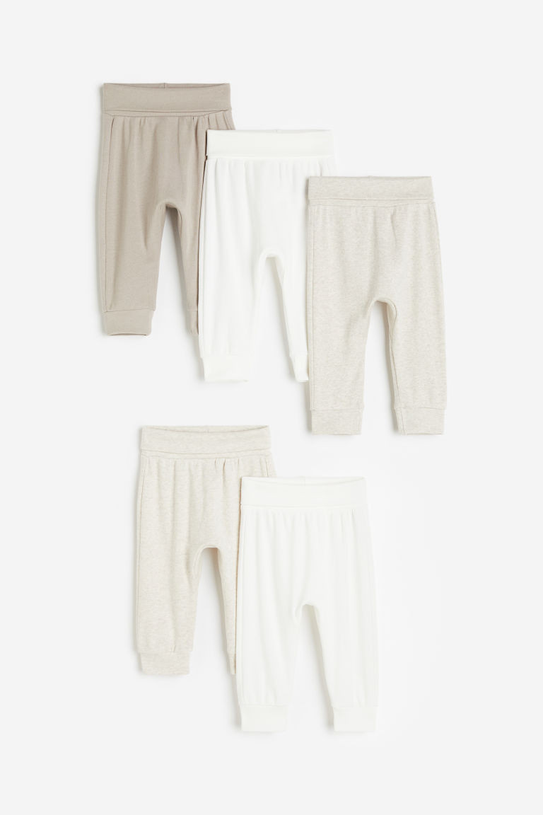 H & M - 5-pack Cotton Pants - Beige | H&M (US + CA)