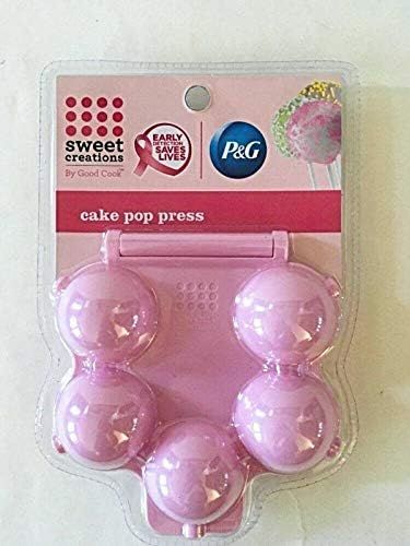 Sweet Creations Round Cake Pop Press Mold - Pink | Amazon (US)