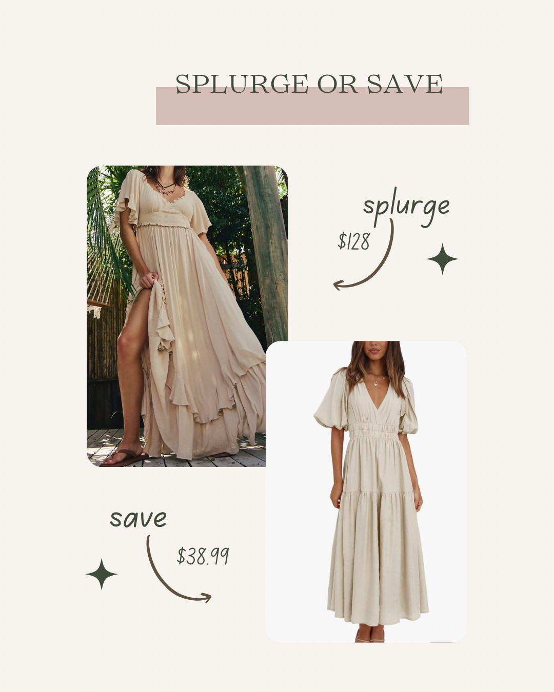 Neutral love on todays splurge or save! Which are you grabbing? 🤍

#LTKStyleTip #LTKFindsUnder50