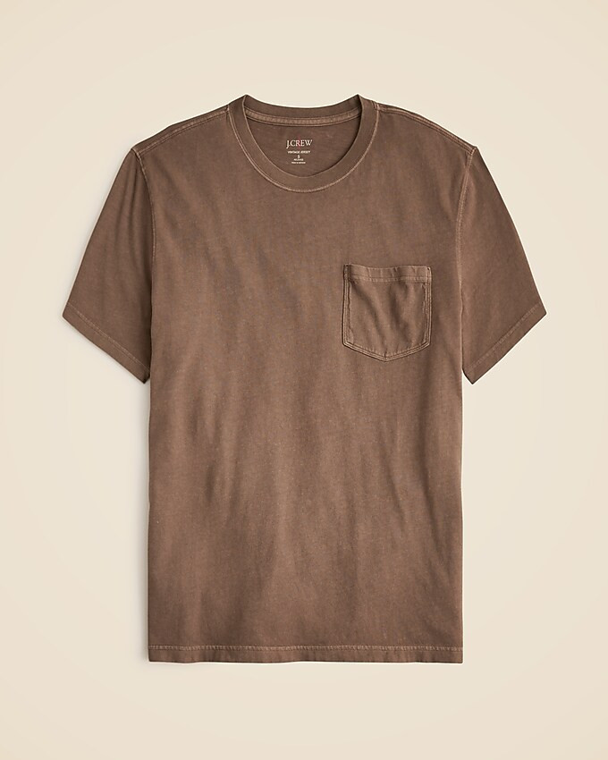 Vintage-wash cotton pocket T-shirt | J. Crew US