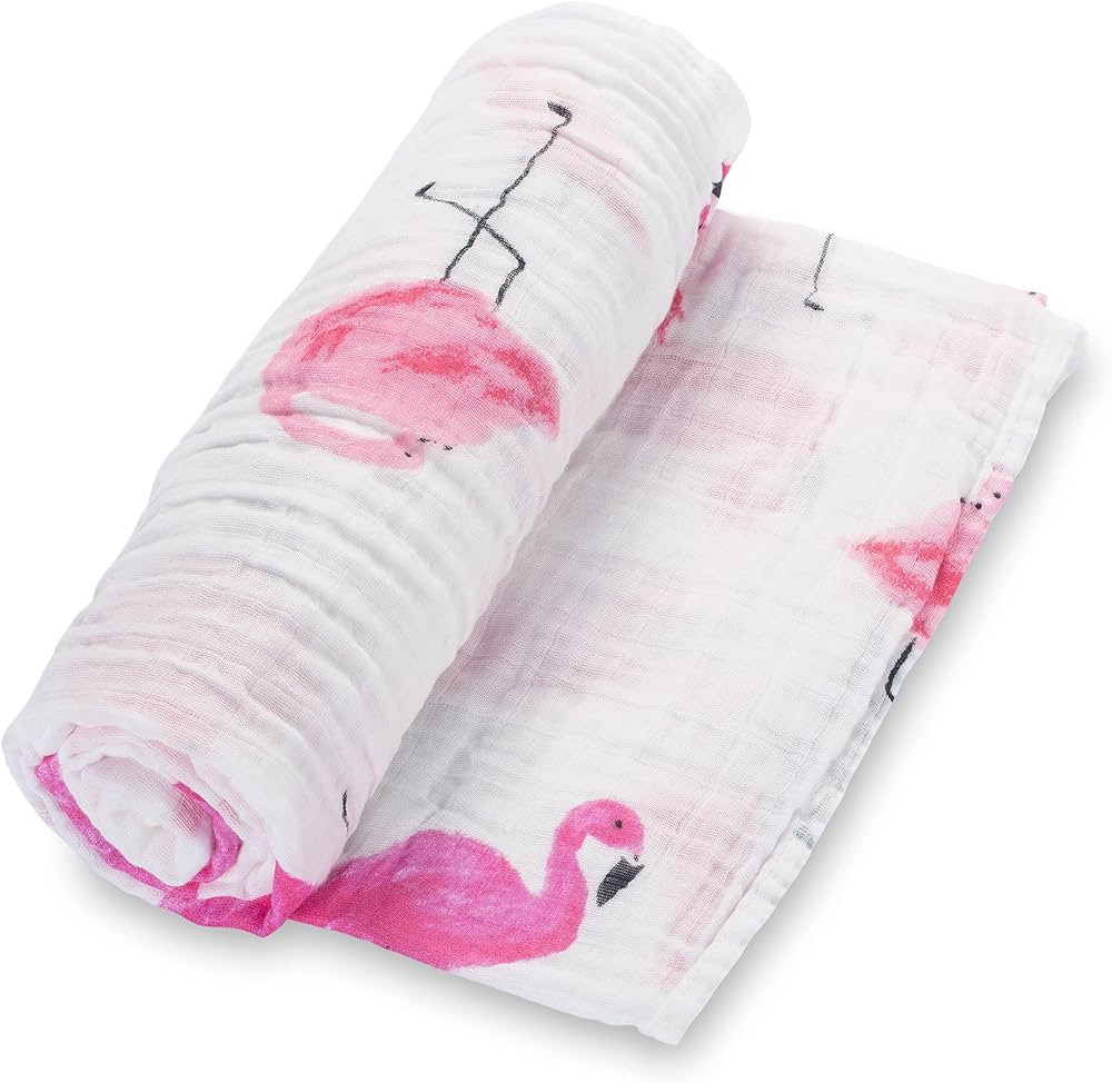 LollyBanks Muslin Swaddle Blankets, 100% Cotton Baby Swaddle Blanket for Girls, Soft and Large 47... | Amazon (US)