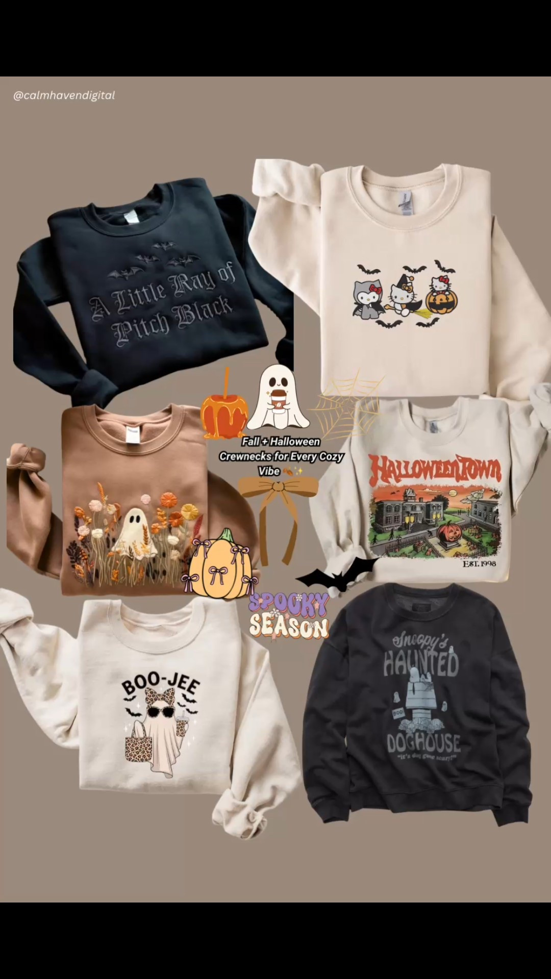👻🍂 Cozy + spooky season vibes! I rounded up my favorite Fall + Halloween crewnecks so you can grab something soft, cute, and festive for pumpkin patch dates, coffee runs, or cozy movie nights at home.

All of these graphic sweatshirts are linked right here so you can shop your favorites in one place and update your fall wardrobe with effortless seasonal style. 🧡✨ Tap to shop!


#LTKSeasonal #LTKFallSale #LTKHalloween