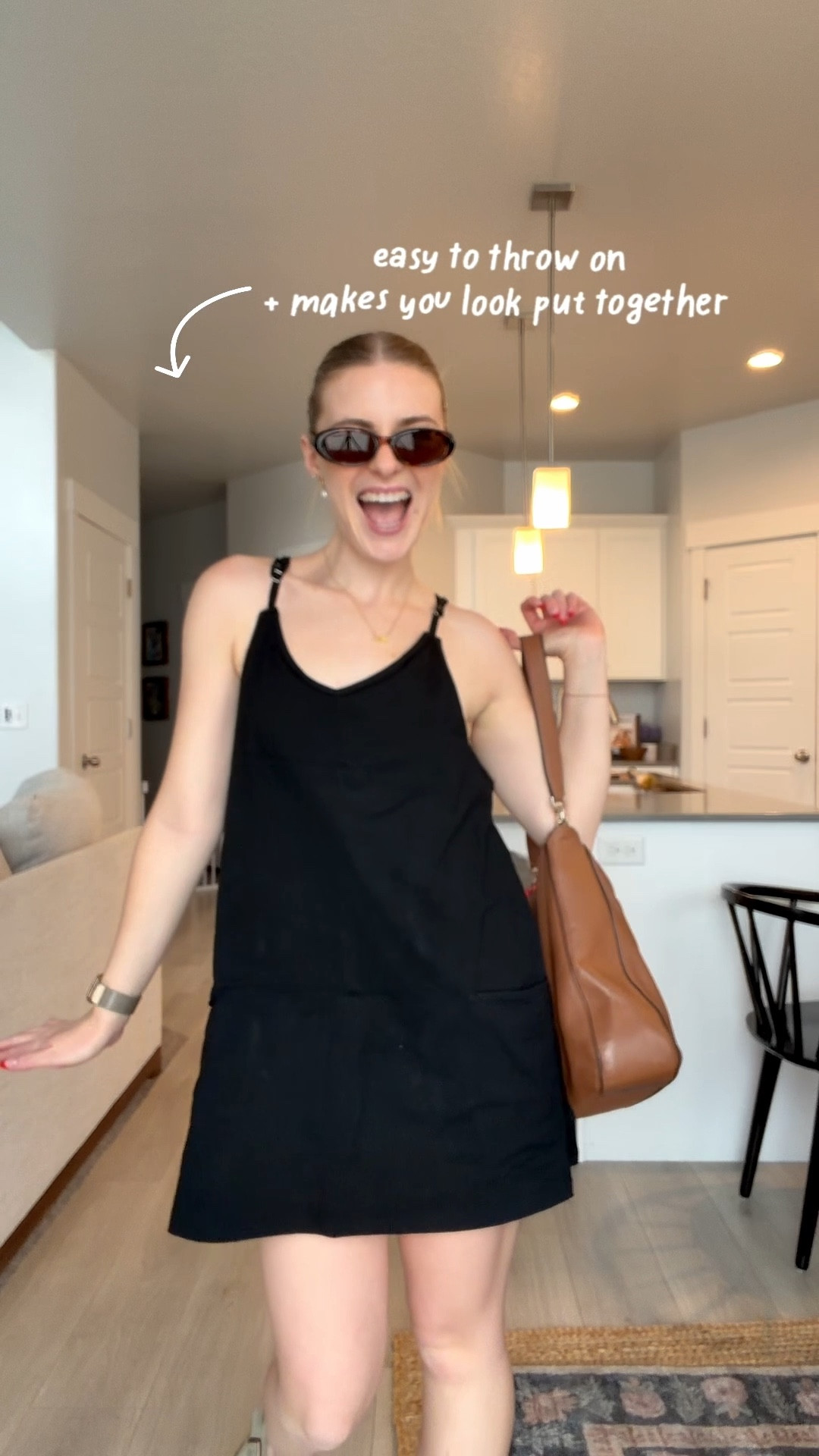 Easy toddler mom outfits ftw !! Cutest little athletic dress with romper attached meant for real life wear 

Wearing XS I’m 5’1 115 lbs 🖤

#LTKPetite #LTKmomlife #LTKActive