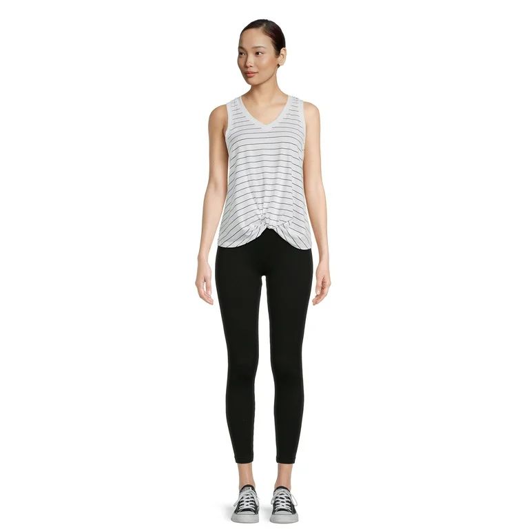 No Boundaries Juniors Seamless Ribbed Leggings, Sizes S-XXL | Walmart (US)