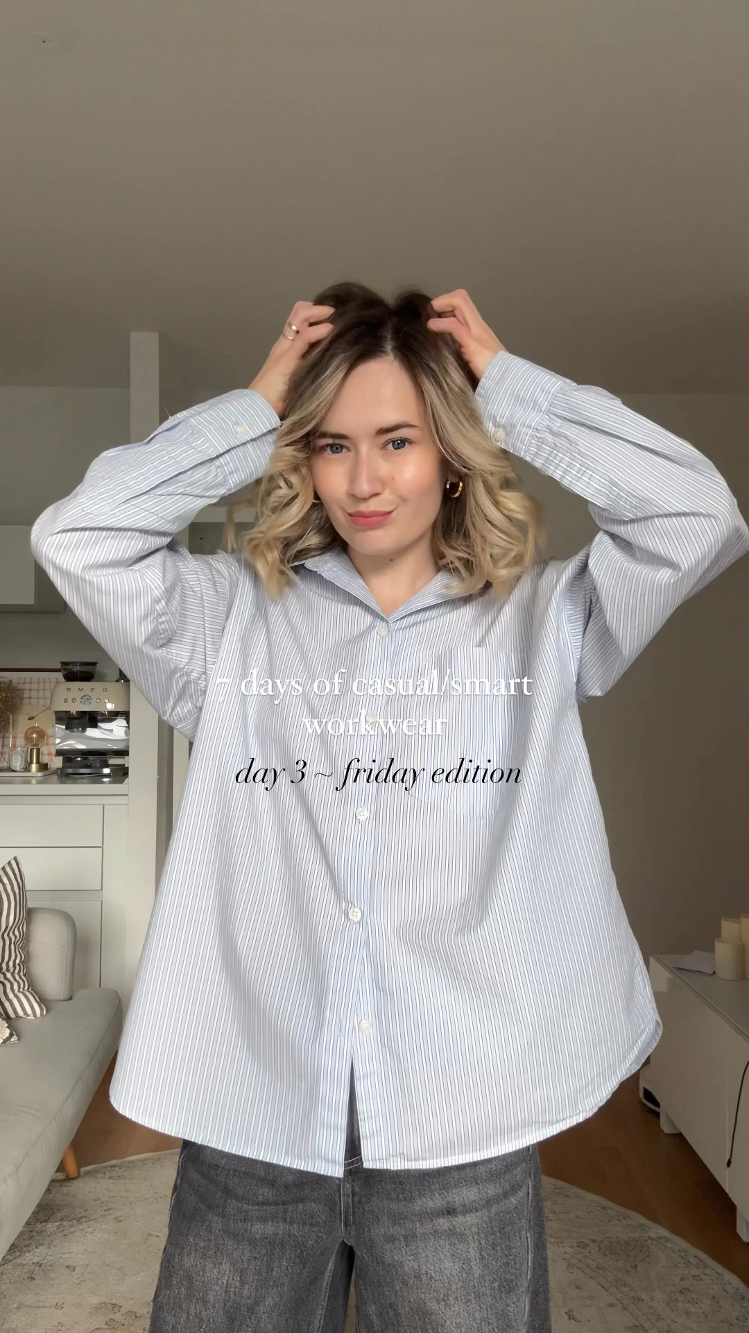 7 DAYS OF CASUAL/SMART WORKWEAR ~ FRIDAY EDITION
Follow me on Instagram to get discount codes (sharing in stories) 🩵

#workwear #workwearstyle #workwearfashion #workwearinspiration #workwearinspo #ltkworkwear #workwearjeans #workwearforwomen #workwearchic #workwearfriday #workwearfridays #workwearfriendly #womensworkwear #workwearoutfit #casualworkwear #smartcasualworkwear #smartcasualwomen #fridayworkwear #mantel #cabanjacke #jeans #wideleg #oxfordbluse #oxfordhemd 

#LTKstyletip #LTKworkwear #LTKeurope