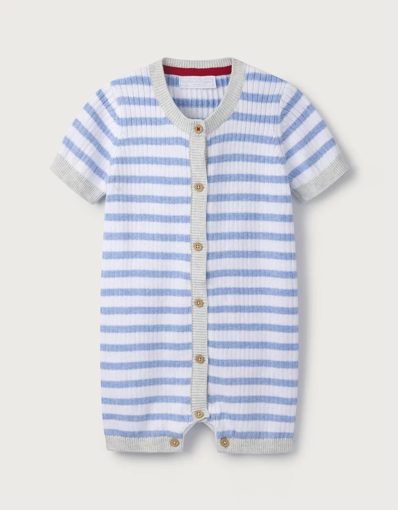Knitted Stripe Romper | The White Company (UK)
