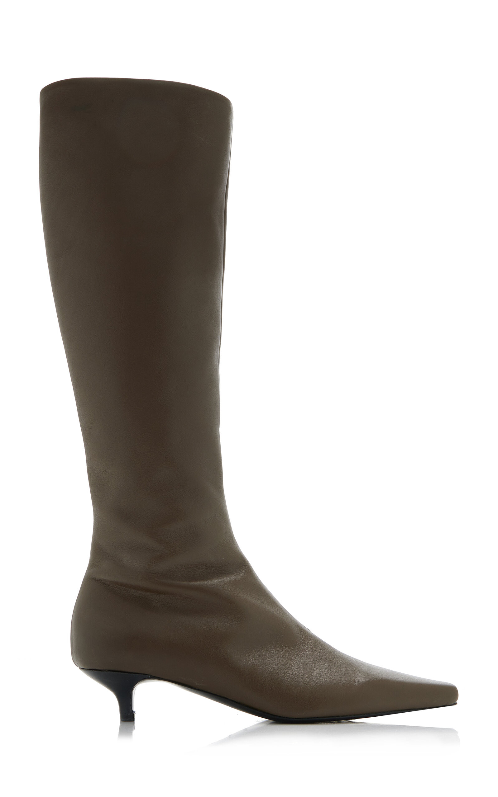 The Slim Leather Knee Boots | Moda Operandi (Global)