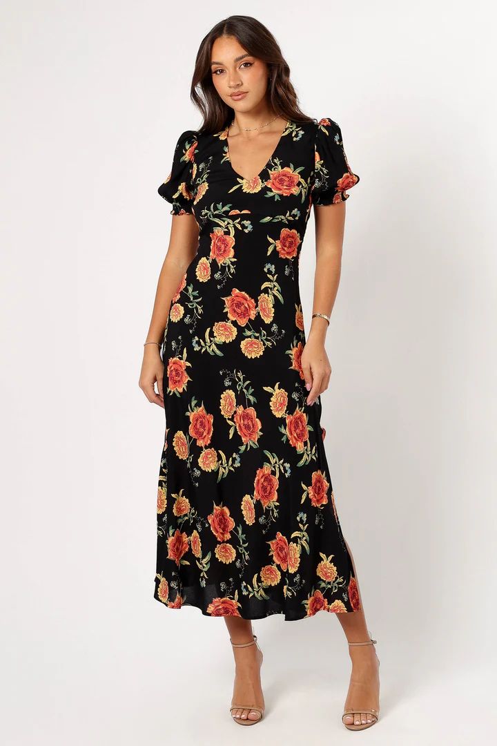 Christine Midi Dress - Sunset Floral | Petal & Pup (US)