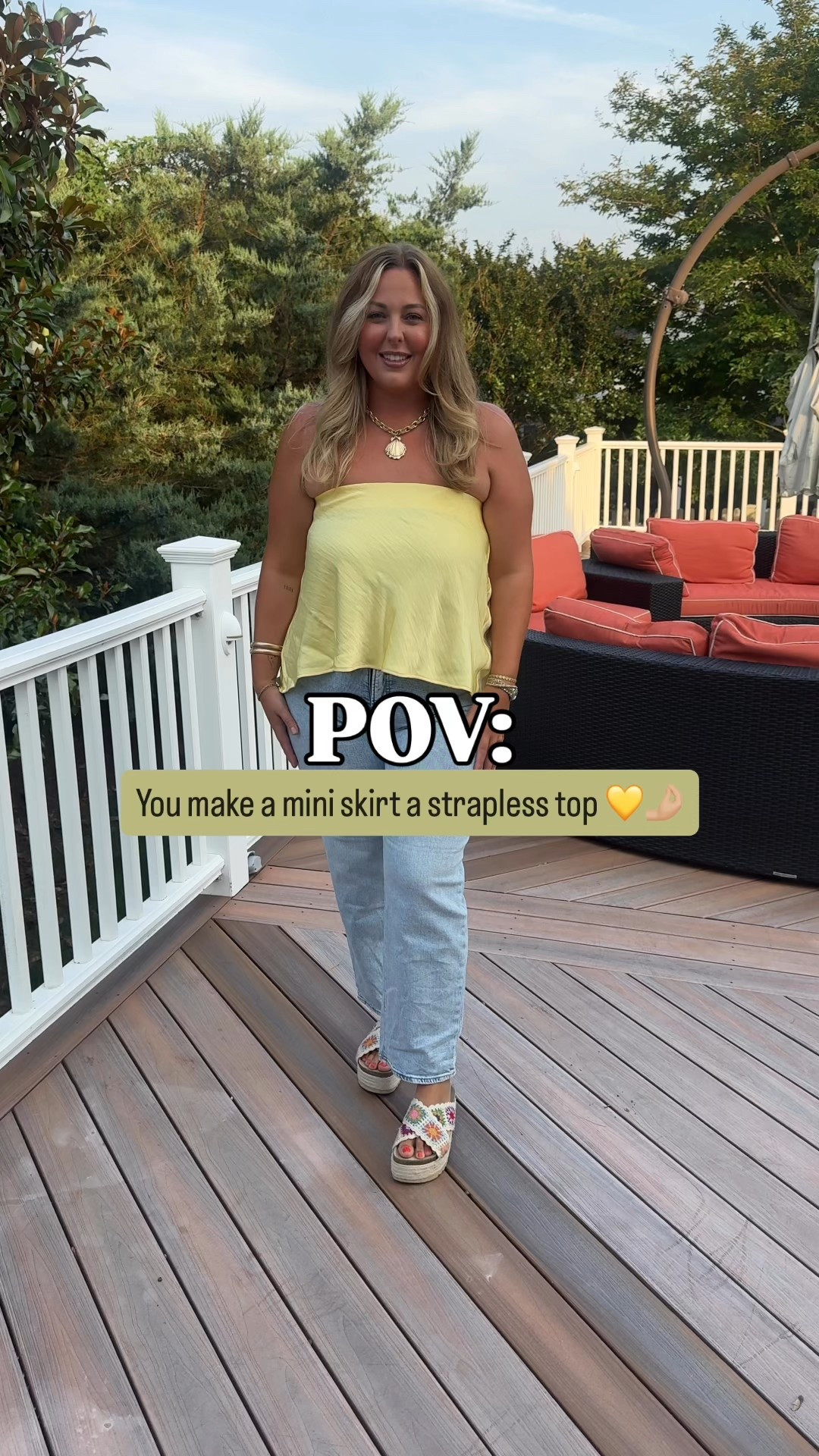 My mini skirt I made a top is on major sale right now!! Under $15 😍💛🤌🏼

#LTKSaleAlert #LTKFindsUnder50 #LTKMidsize