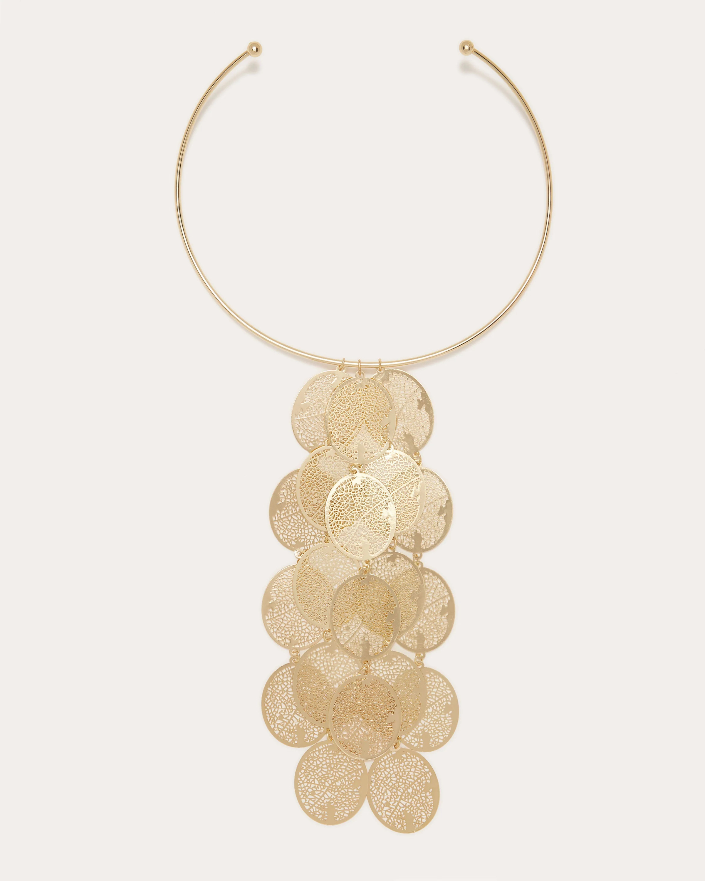 Rio Leaf Necklace in Gold | Ramy Brook