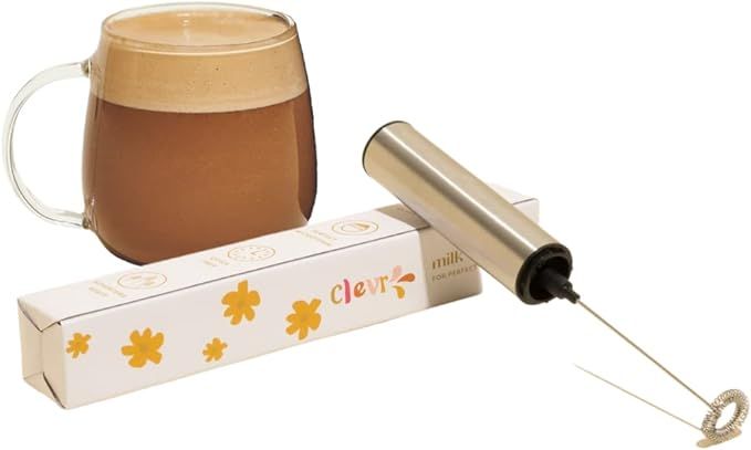 Clevr Blends Handheld Milk Frother, Stirrer, Mixer and Wisker for Coffee, Tea, Latte, Cappuccino,... | Amazon (US)