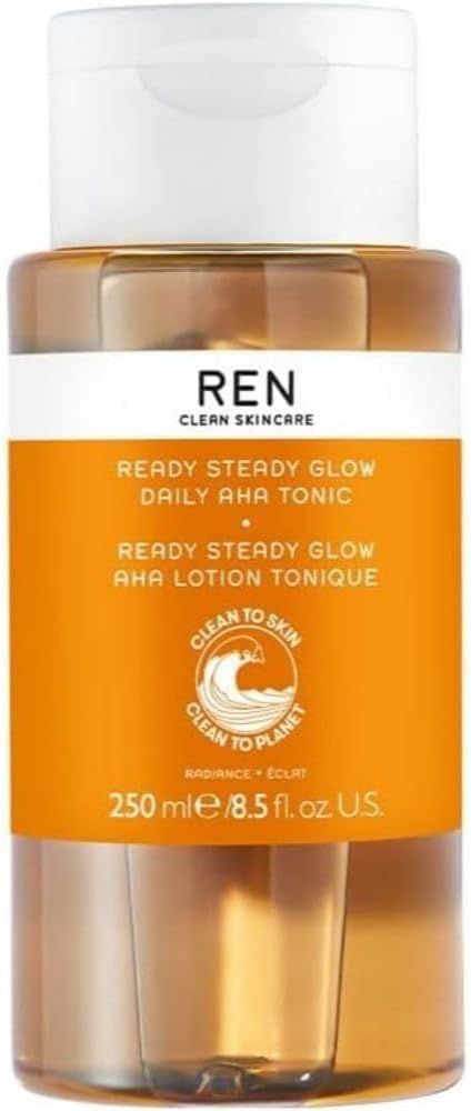 REN Clean Skincare Glow Tonic - Daily Facial Brightening - Exfoliate, Hydrate & Even Skin Tone wi... | Amazon (UK)