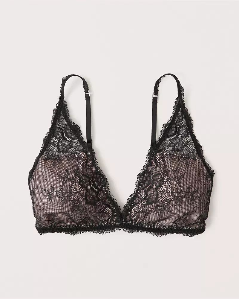 Lace Triangle Bralette | Abercrombie & Fitch US & UK