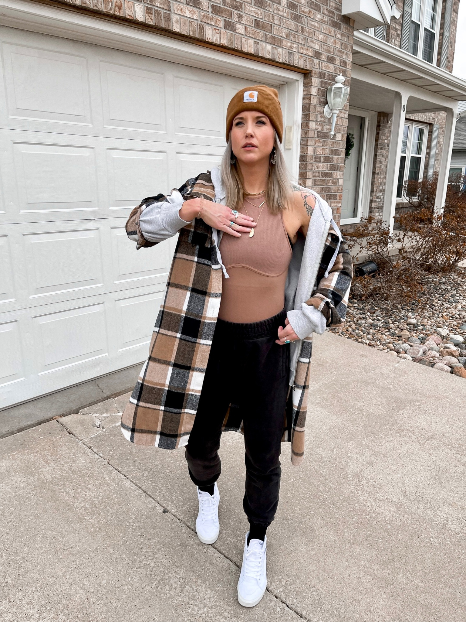 Styling this bodysuit (I found in the back of my closet) with my favorite pair of sweatpants. Comfy casual winter Outfit idea | style inspo 

#winterstyle #bodysuits #casual #grwm #vlog

#LTKU #LTKunder50 #LTKstyletip