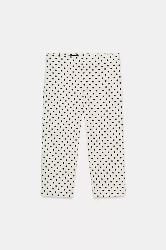 POLKA DOT CAPRI TROUSERS | Zara US