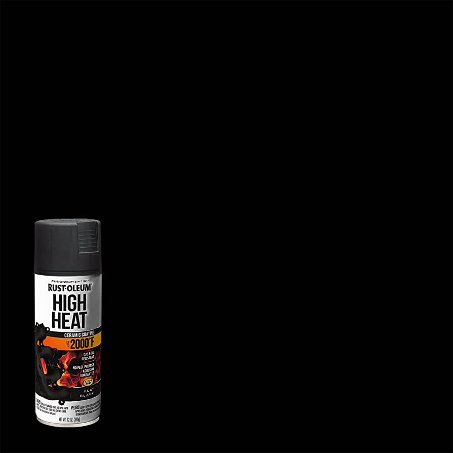 Rust-Oleum 248903 12-Ounce 2000 Degree, Flat Black Automotive High Heat Spray Paint, 12 Ounce (Pa... | Amazon (US)