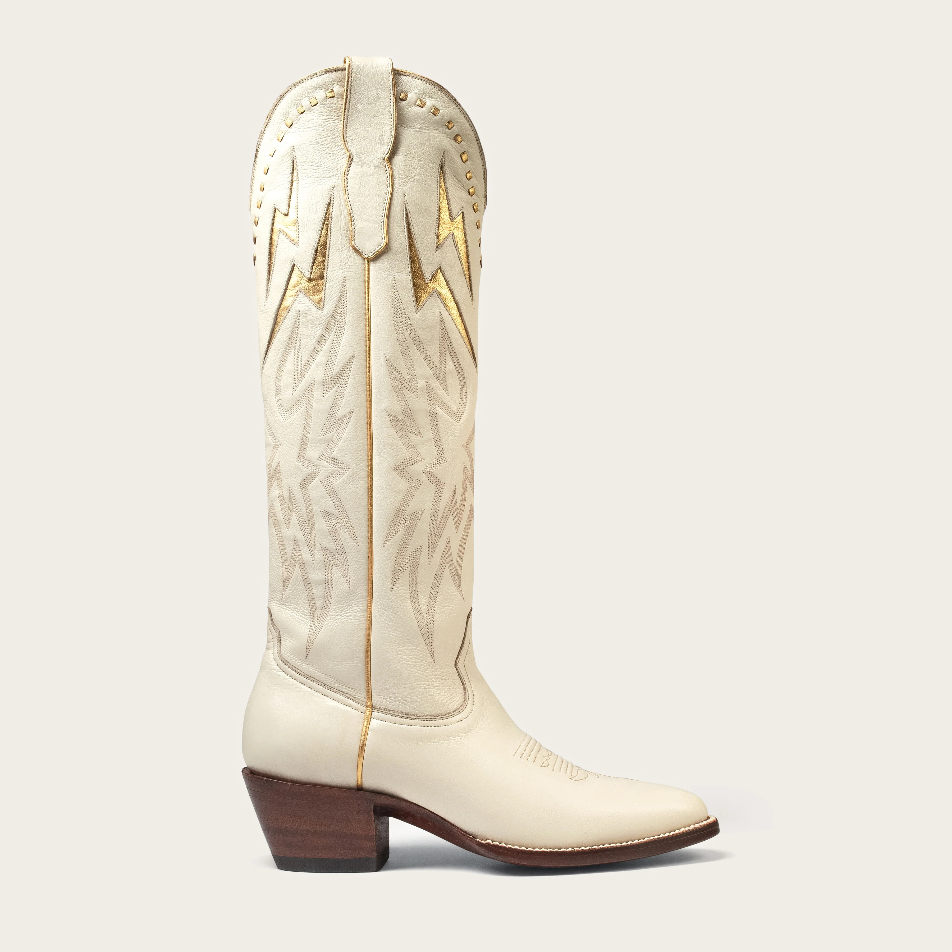 Bone & Gold Lightning Boot | CITY Boots