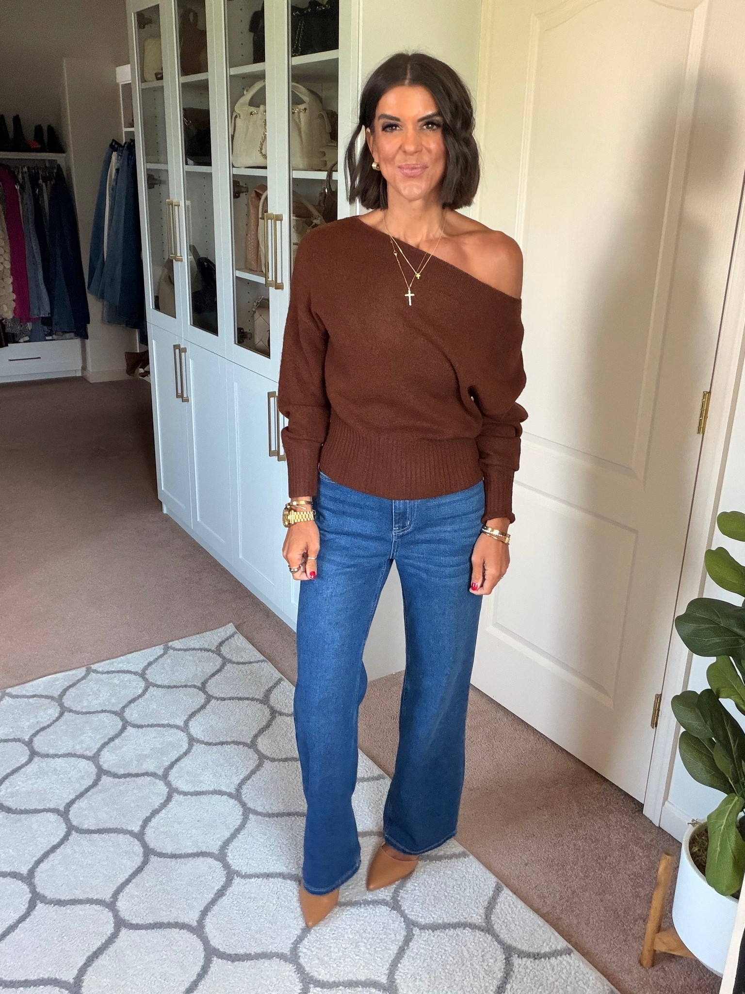 Size small in sweater, size xs in jeans

#LTKootd #LTKdayinmylife #LTKgrwm