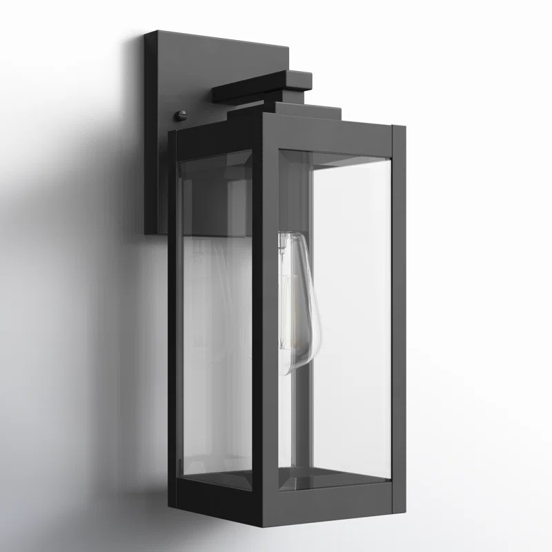 Mercury Row® Ainsworth Earth Black Outdoor Wall Lantern & Reviews | Wayfair | Wayfair North America