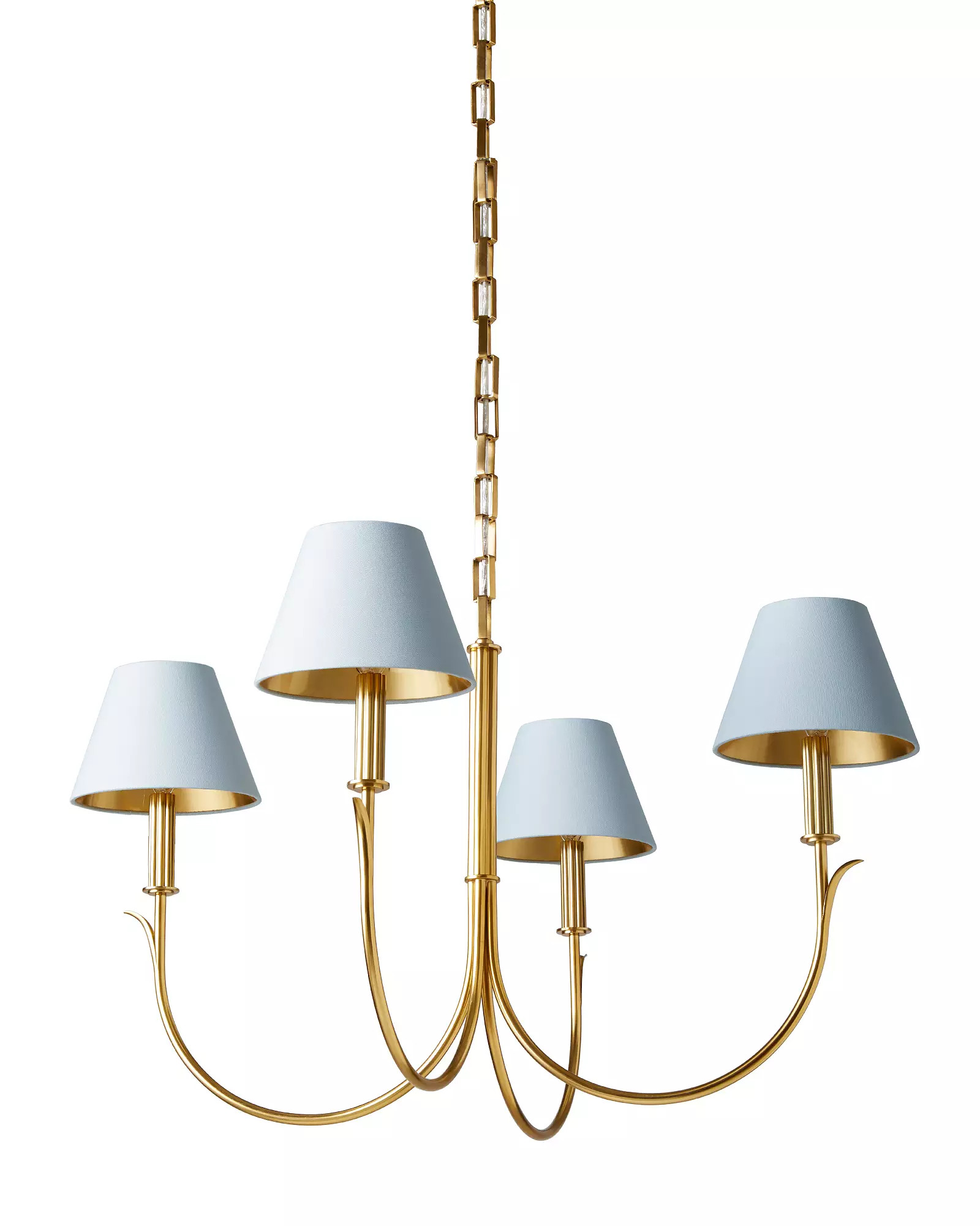 Historical precedence. Fluted details and gilded leaves lend gravitas to a classic shape. Luminou... | Serena and Lily