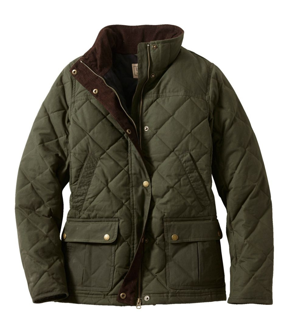 Women's L.L.Bean Upcountry Waxed-Cotton Down Jacket | L.L. Bean