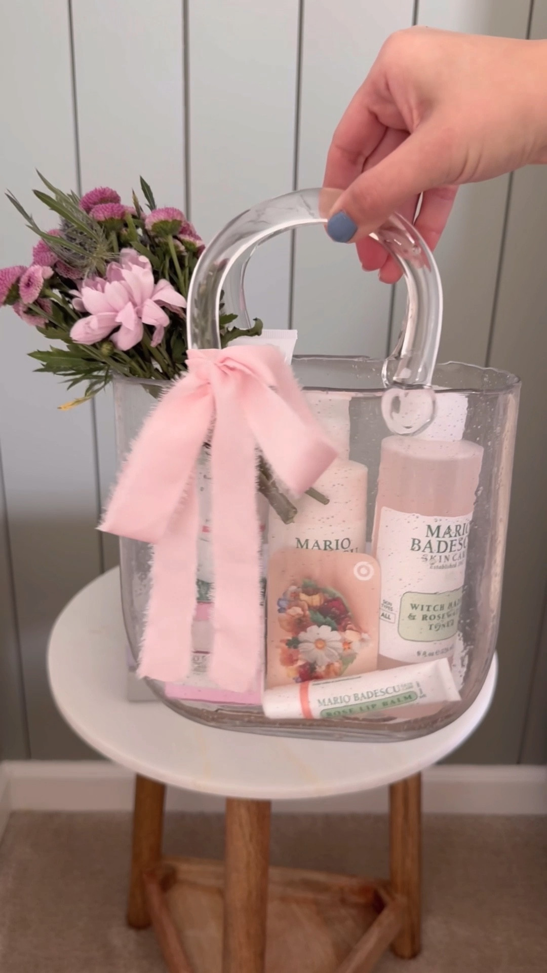 The cutest way to gift skincare (that double as decor) .... I filled mine with Mario Badescu skincare because I love gifts that are chic and actually get used! 💕💕💕

#ad #skincare 

#LTKselfcare #LTKSeasonal #LTKValentine