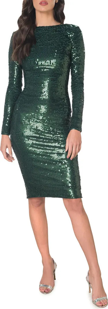 Emery Beaded Long Sleeve Dress | Nordstrom