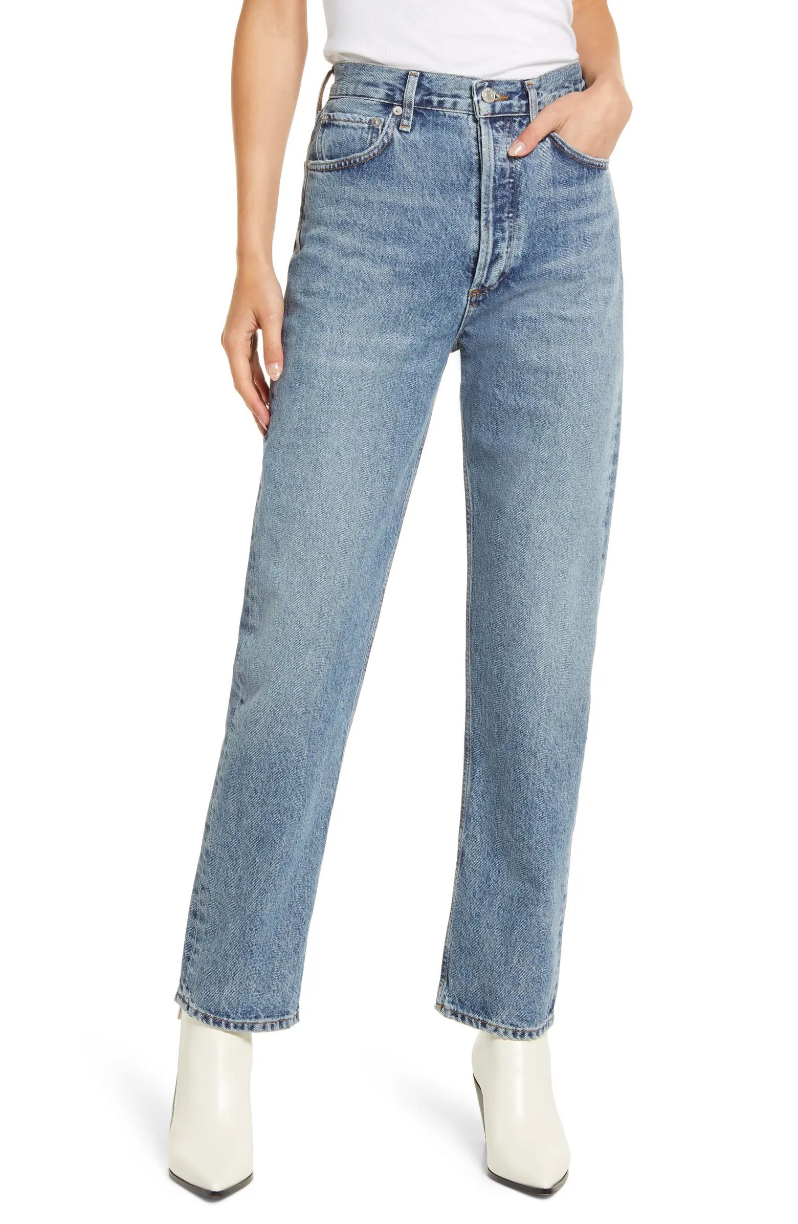 AGOLDE Women's '90s Pinch High Waist Straight Leg Organic Cotton Jeans | Nordstrom | Nordstrom