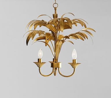 Lilly Pulitzer Polished Palm Tree Chandelier | Pottery Barn Kids
