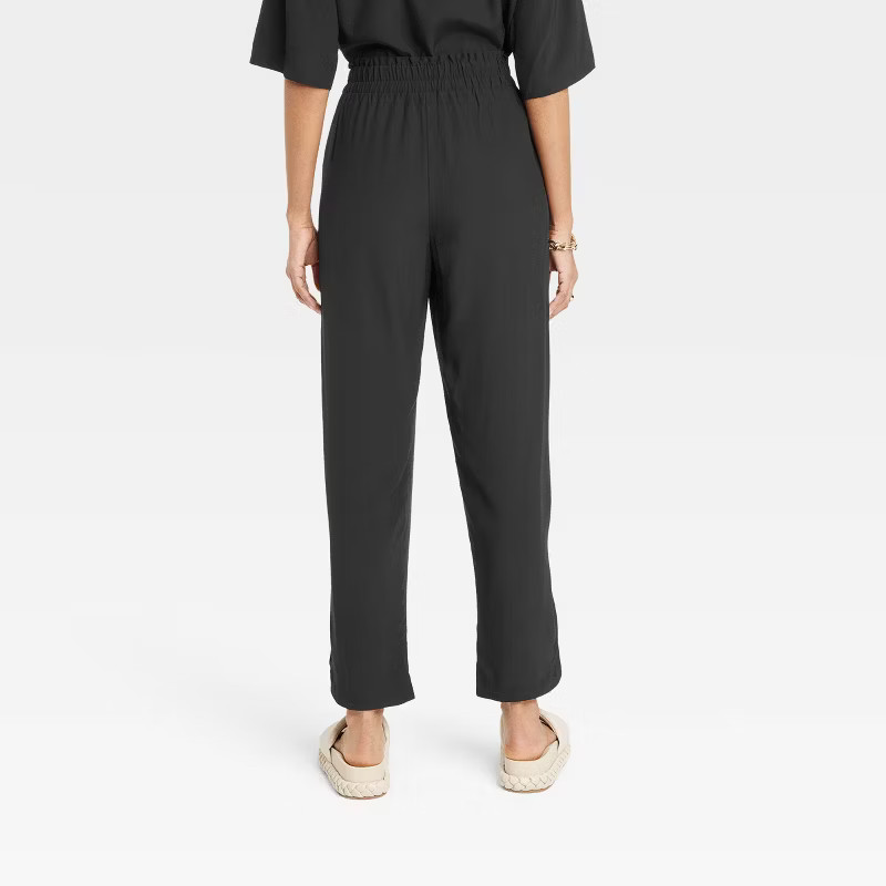 Women's High-Rise Tapered Ankle Crepe Pants - A New Day™ | Target