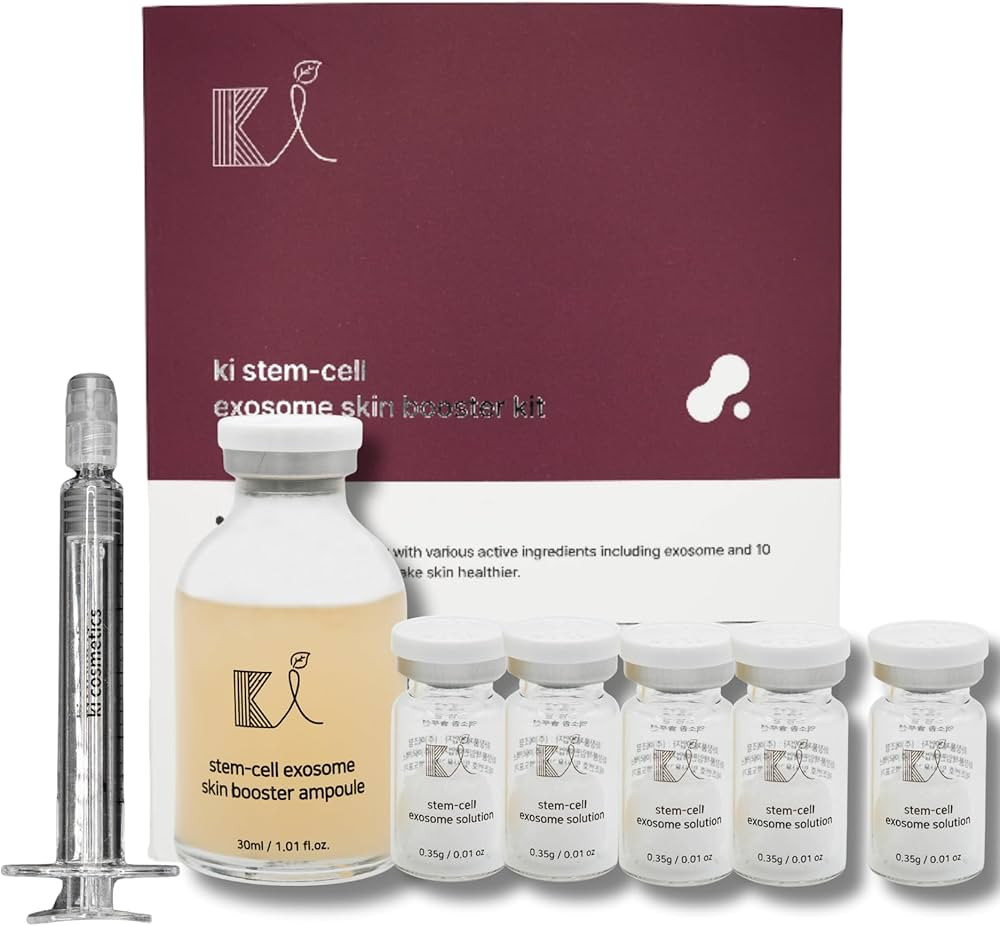Stem-Cell Exosome Skin Booster Kit Booster Ampoule| Exosome, PDRN, Peptide, Collagen | Rejuvenati... | Amazon (US)