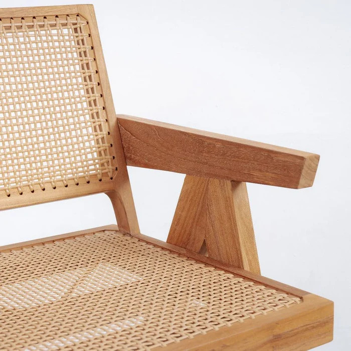 Mid Century Hand Cane Jeanneret Armchair Type A | France and Son