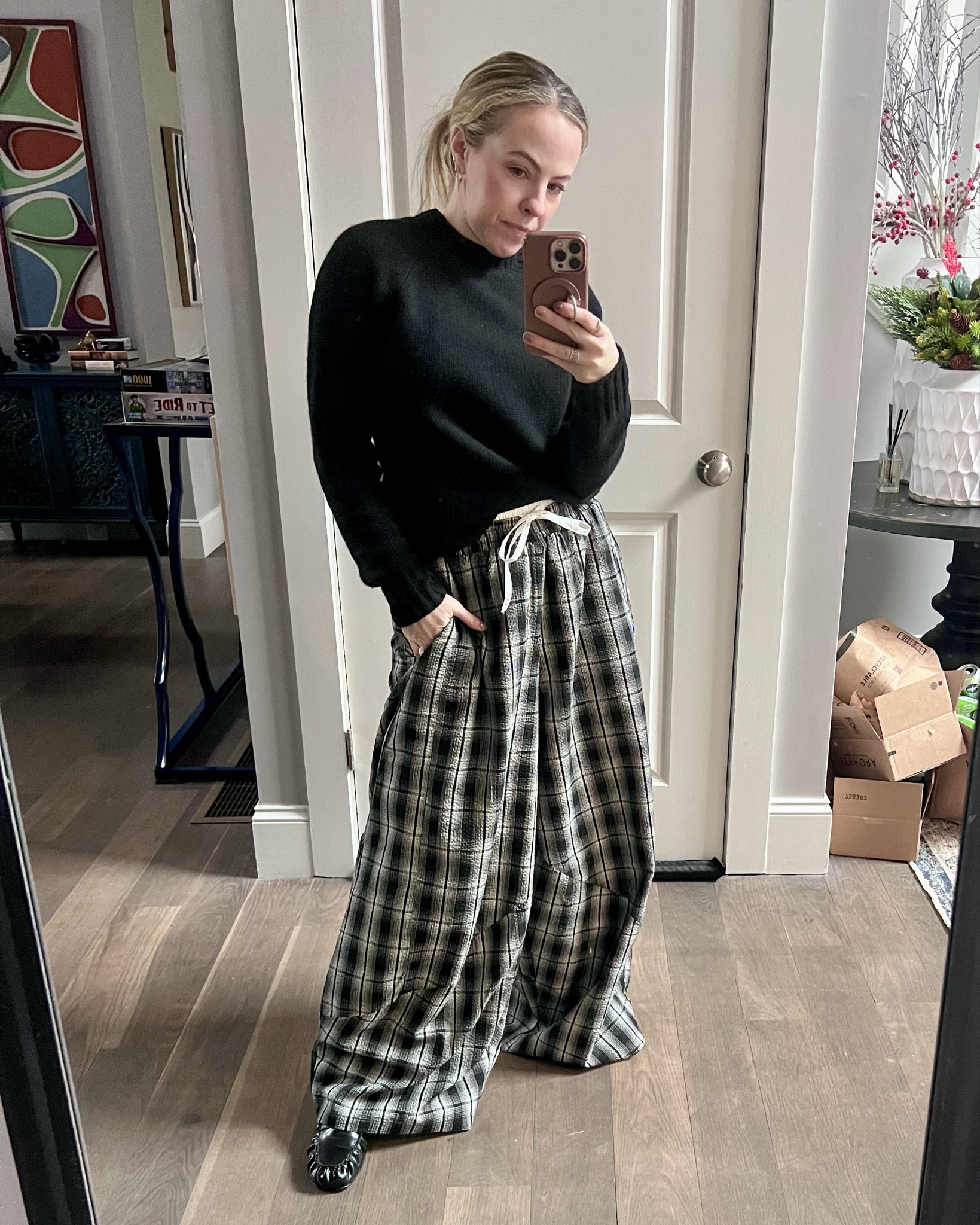 Laid back plaid and loafers

#LTKOver40