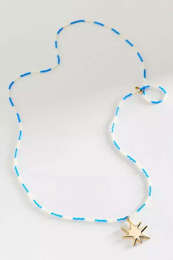 Colorful Beaded Pendant Necklace | Anthropologie (US)