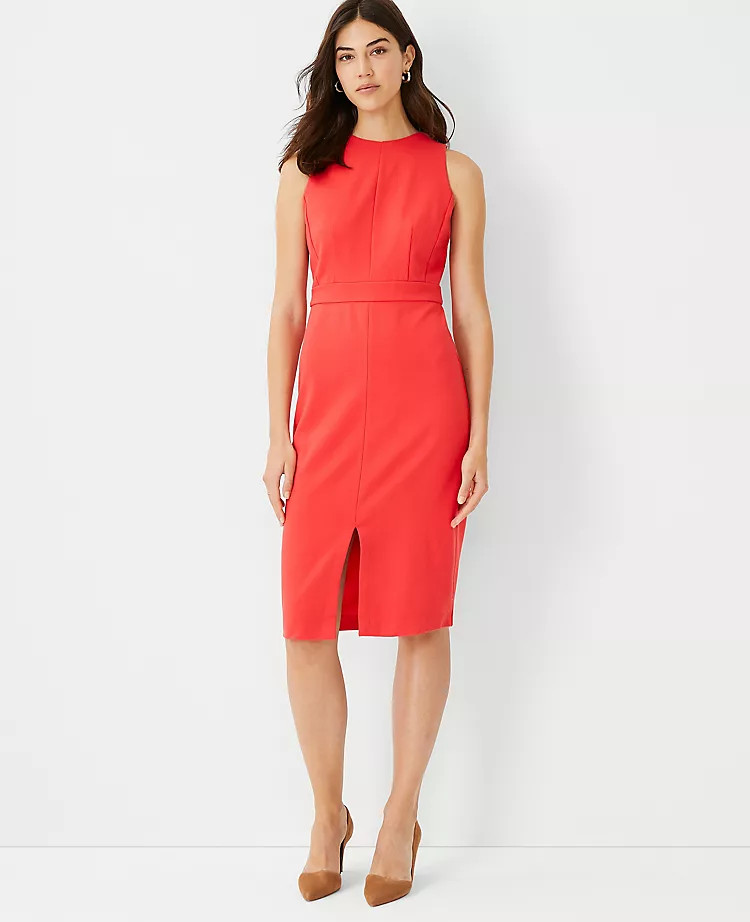 Front Slit Sheath Dress | Ann Taylor | Ann Taylor (US)