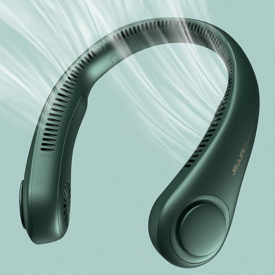 JISULIFE Portable Neck Fan, Hands Free Bladeless Fan, 4000 mAh Battery Operated Wearable Personal... | Amazon (US)